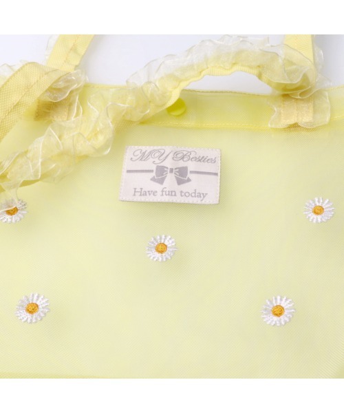 Kids Foret（キッズフォーレ）の「ハート・お花刺繍プールバッグ（スイムグッズ・キッズ・ピンク/イエロー・FREE）」の10枚目の写真