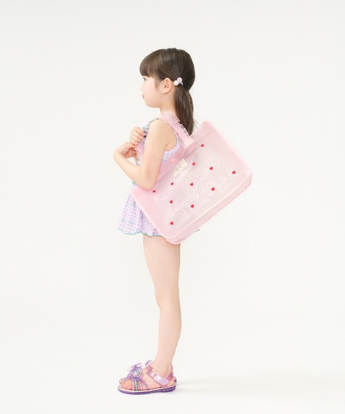Kids Foret（キッズフォーレ）の「ハート・お花刺繍プールバッグ（スイムグッズ・キッズ・ピンク/イエロー・FREE）」の14枚目の写真