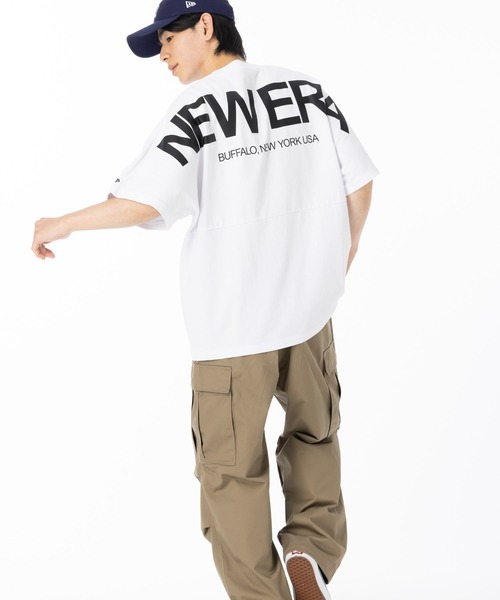 NEW ERA(ニューエラ)の「ニューエラ 半袖Tシャツ ドロップショルダー ONSPOTZ別注(Tシャツ/カットソー・メンズ・ブラック/ホワイト・S/M/L/XL/XXL)」の8枚目の写真