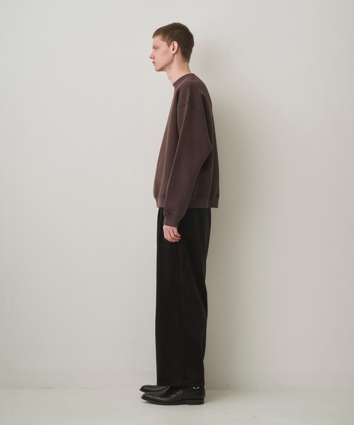 Juha(ユハ)の「BRUSHED SIGNATURE SWEAT(スウェット・メンズ・ホワイト/ブラウン/ブラック・3/4)」の12枚目の写真