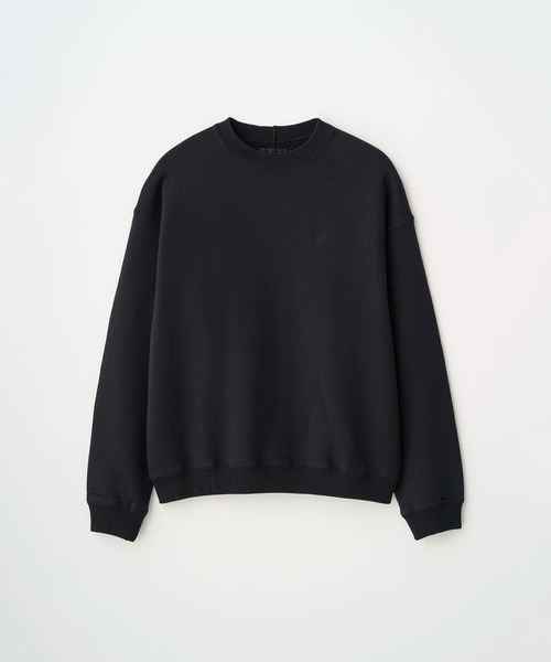 Juha(ユハ)の「BRUSHED SIGNATURE SWEAT(スウェット・メンズ・ホワイト/ブラウン/ブラック・3/4)」の4枚目の写真
