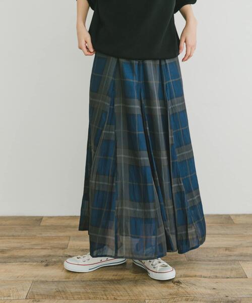 ITEMS URBANRESEARCH(アイテムズ アーバンリサーチ)の「シアーフレアスカート(スカート・レディース・オレンジ/ネイビー/ブラウン/ブラック・FREE)」の18枚目の写真