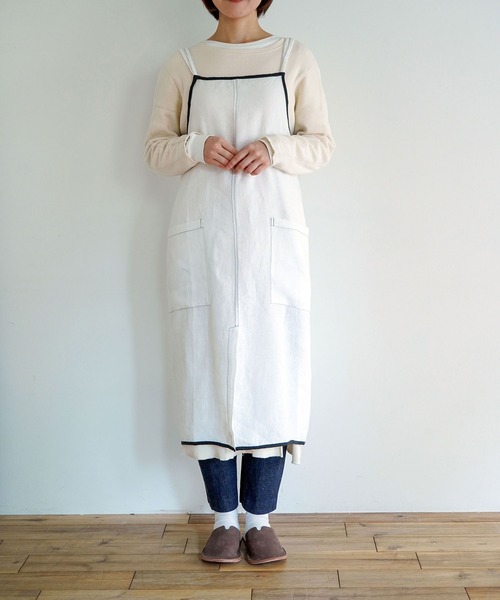 takeshi kanda リネン エプロン takeshikanda