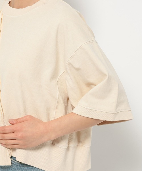 LOWRYS FARM(ローリーズファーム)の「ピグメントリメイク5S 323034(Tシャツ/カットソー・レディース・イエロー/チャコールグレー/アイボリー・SHORT/LONG)」の21枚目の写真