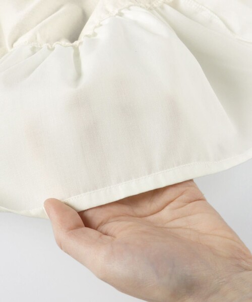 DRC branshes(ディーアールシーブランシェス)の「【WEB限定/DRC/綿100%】異素材切替ロゴ半袖Tシャツ(Tシャツ/カットソー・キッズ・ブラウン/ラベンダー/ライトグリーン/オフホワイト/ブラック・100/150/110/120/90/130/140)」の14枚目の写真