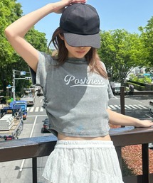 RAY CASSIN | ピグメントシャーリングロゴチビTシャツ(Tシャツ/カットソー)