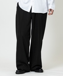 JOHN'S CLOSET（ジョンズクローゼット）の「【13】ストライプ/チェック 1タックワイドパンツ（スラックス）」