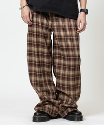 JOHN'S CLOSET（ジョンズクローゼット）の「【13】ストライプ/チェック 1タックワイドパンツ（スラックス）」