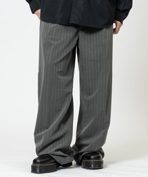 JOHN'S CLOSET（ジョンズクローゼット）の「【13】ストライプ/チェック 1タックワイドパンツ（スラックス）」