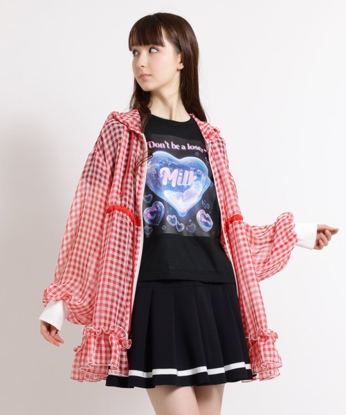 MILK(ミルク)の「シアー long パーカー(パーカー・レディース・A/B・FREE)」の1枚目の写真