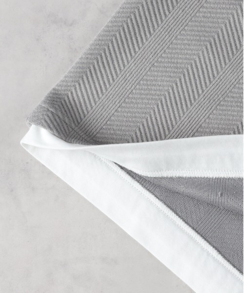 BACK NUMBER（バックナンバー）の「【BACK NUMBER】ジャガードフェイクレイヤードTシャツ（Tシャツ/カットソー・メンズ・ネイビー/グレー/ベージュ・L/XL/M）」の11枚目の写真