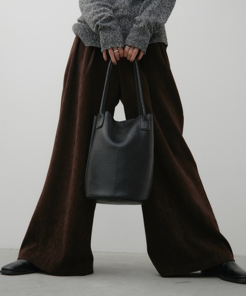 Aunt Marie's（アントマリーズ）の「アウトポケットバケツトートバッグ / 500ml収納可能（トートバッグ・レディース・ブラウン/ブラック/アイボリー・FREE）」の16枚目の写真