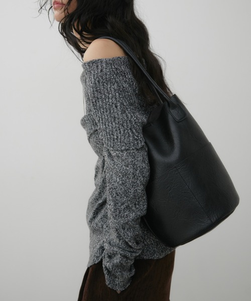 Aunt Marie's（アントマリーズ）の「アウトポケットバケツトートバッグ / 500ml収納可能（トートバッグ・レディース・ブラウン/ブラック/アイボリー・FREE）」の20枚目の写真