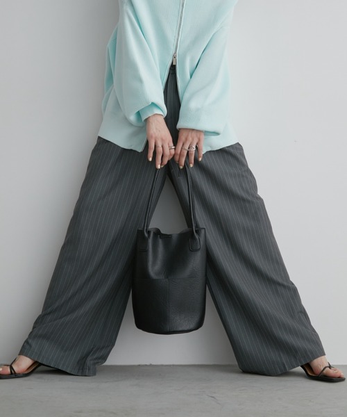 Aunt Marie's（アントマリーズ）の「アウトポケットバケツトートバッグ / 500ml収納可能（トートバッグ・レディース・ブラウン/ブラック/アイボリー・FREE）」の19枚目の写真