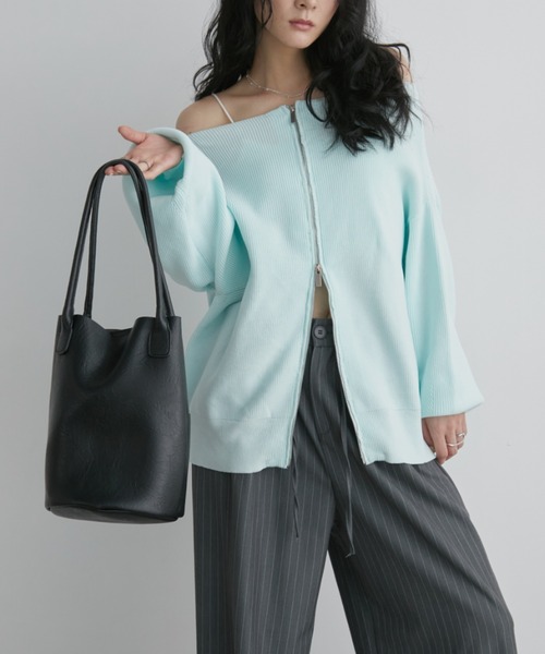 Aunt Marie's（アントマリーズ）の「アウトポケットバケツトートバッグ / 500ml収納可能（トートバッグ・レディース・ブラウン/ブラック/アイボリー・FREE）」の20枚目の写真