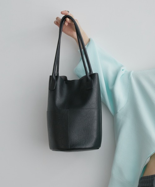 Aunt Marie's（アントマリーズ）の「アウトポケットバケツトートバッグ / 500ml収納可能（トートバッグ・レディース・ブラウン/ブラック/アイボリー・FREE）」の21枚目の写真