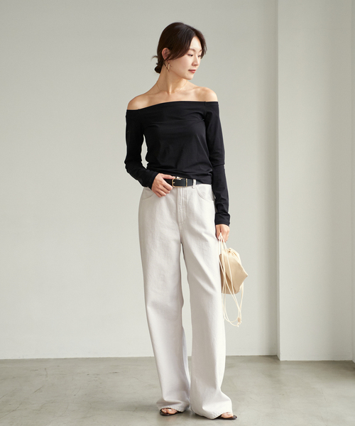 【美品✨】Plage JANE SMITH バルーンスリーブプルオーバー　38 セール】JANE SMITH / ジェーンスミス 別注 OFF SHOULDER プル