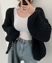 Mimma/Mimaa（ミマ）の「ニットカーディガン（カーディガン/ボレロ）」