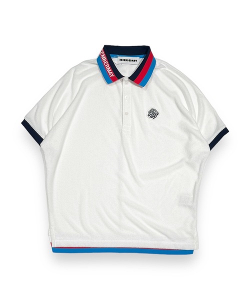 DECEMBERMAY（ディセンバーメイ）の「Pile Dolman sleeve polo（ポロシャツ・レディース・グリーン/ネイビー/ホワイト・MEDIUM/SMALL）」の14枚目の写真