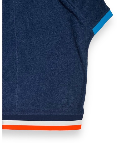 DECEMBERMAY（ディセンバーメイ）の「Pile Dolman sleeve polo（ポロシャツ・レディース・グリーン/ネイビー/ホワイト・MEDIUM/SMALL）」の6枚目の写真