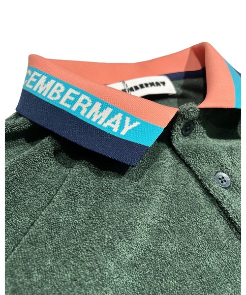 DECEMBERMAY（ディセンバーメイ）の「Pile Dolman sleeve polo（ポロシャツ・レディース・グリーン/ネイビー/ホワイト・MEDIUM/SMALL）」の10枚目の写真