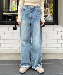 LE MORE | ロングワイドデニムパンツ(デニムパンツ)