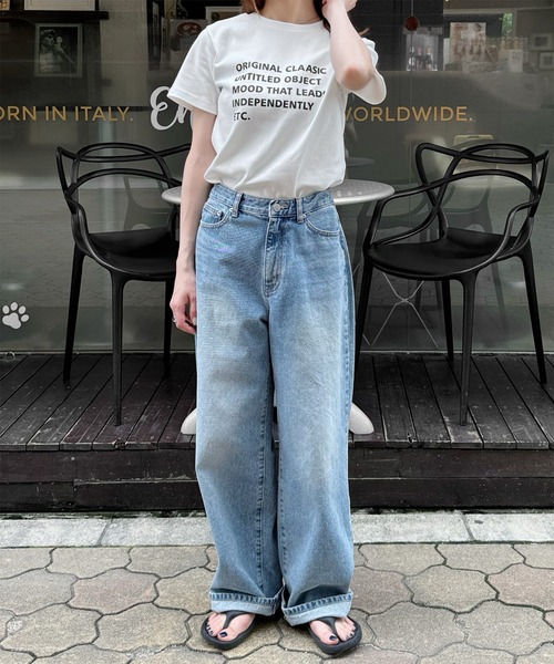 [韓国人気]★グローブ★DAKE DENIM PANTS★リア デニム パンツ ロングワイドデニムパンツ（デニムパンツ）｜LE MORE（リモア