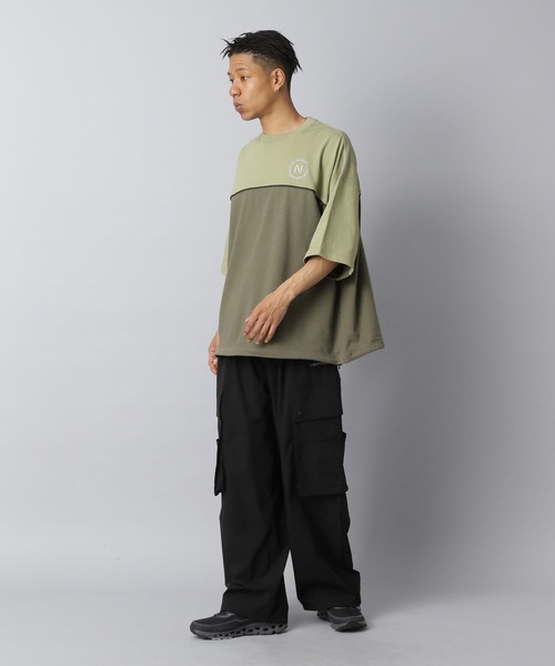 セール】【NUMERALS】ライトスウェット切り替えTシャツ（Tシャツ