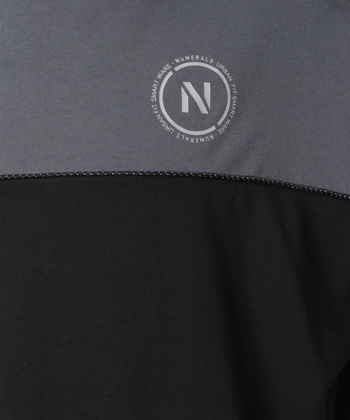 NUMERALS（ヌメラルズ）の「【NUMERALS】ライトスウェット切り替えTシャツ（Tシャツ/カットソー・メンズ・ブラック/カーキ・MEDIUM/LARGE）」の13枚目の写真