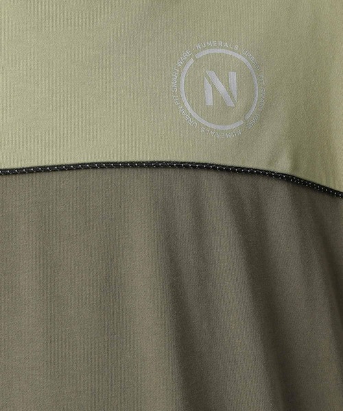 NUMERALS（ヌメラルズ）の「【NUMERALS】ライトスウェット切り替えTシャツ（Tシャツ/カットソー・メンズ・ブラック/カーキ・MEDIUM/LARGE）」の14枚目の写真