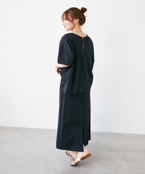 le.coeur blanc(ルクールブラン)の「MVS天竺プルオーバー×スカートセット(ワンピース・レディース・ブラック/モカ/ブラウン・38)」の11枚目の写真