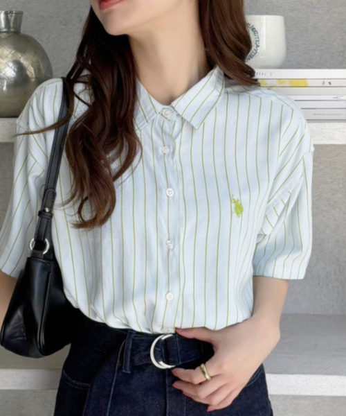 セール】U.S. POLO ASSN. 半袖 レギュラー チュニック シャツ