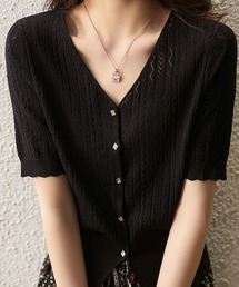 2ly2(�g�D�[���[�g�D�[)�̒��񂵖��\��t�F�~�j���{�^���f�U�C���X�J���b�v����V�l�b�N�T�}�[�j�b�g(�J�[�f�B�K��/�{����)