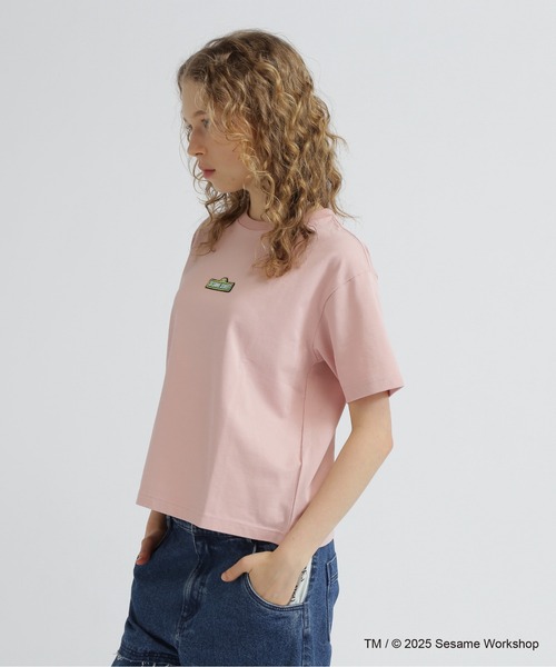 SESAME STREET(セサミストリート)の「《SESAME STREET meets AVIREX》TOGETHERNESS T-SHIRT(Tシャツ/カットソー・レディース・ピンク/チャコールグレー/オフホワイト・F)」の9枚目の写真