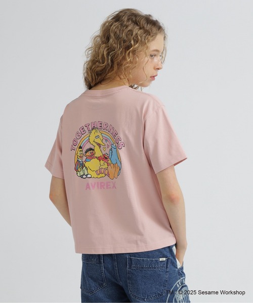 SESAME STREET meets AVIREX》TOGETHERNESS T-SHIRT（Tシャツ