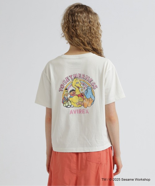 SESAME STREET(セサミストリート)の「《SESAME STREET meets AVIREX》TOGETHERNESS T-SHIRT(Tシャツ/カットソー・レディース・ピンク/チャコールグレー/オフホワイト・F)」の17枚目の写真