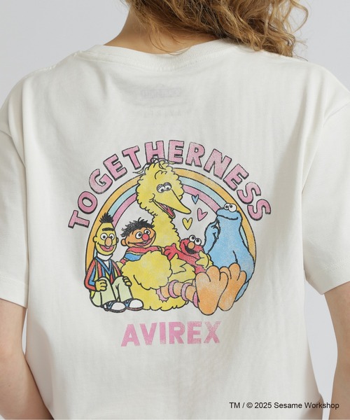 SESAME STREET meets AVIREX》TOGETHERNESS T-SHIRT（Tシャツ