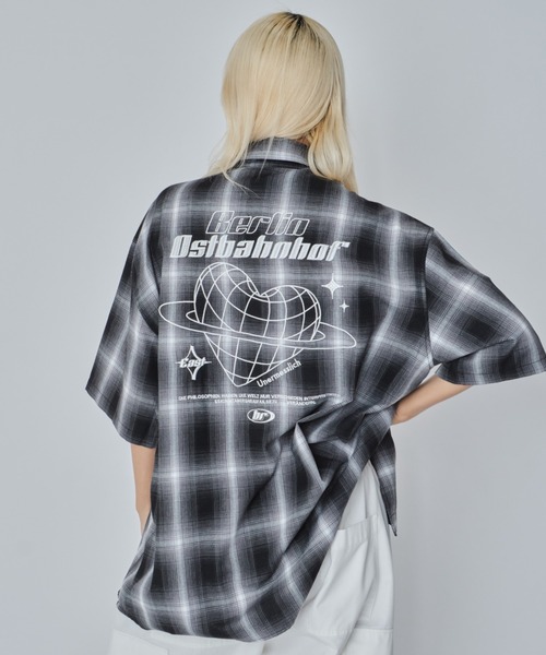 WEGO（ウィゴー）の「WEGO/グラフィックオンブレチェックシャツ（シャツ/ブラウス・メンズ・ブラック系その他2/ホワイト系その他2/ネイビー/ピンク・MEDIUM/LARGE）」の17枚目の写真