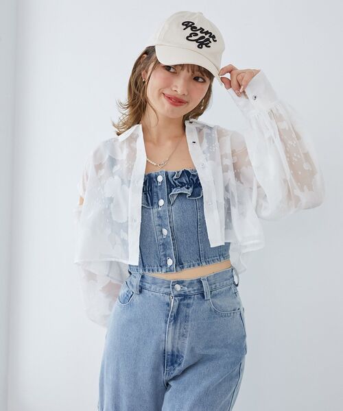 MAJESTIC LEGON(マジェスティックレゴン)の「ロゴキャップ(キャップ・レディース・アイボリー/モカ・FREE)」の1枚目の写真