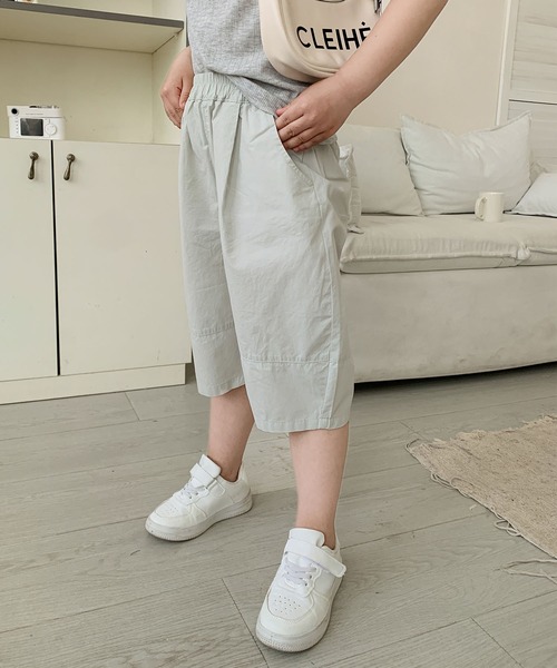 aimoha（アイモハ）の「【aimoha-KIDS-】七分丈　バルーンパンツ (SS)（スラックス・キッズ・ライトグレー/ピンク/グレー/ブルー・90/100/110/120/130）」の9枚目の写真