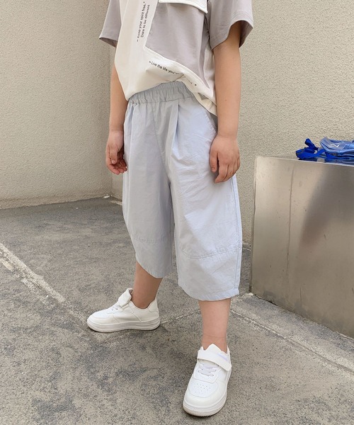 aimoha（アイモハ）の「【aimoha-KIDS-】七分丈　バルーンパンツ (SS)（スラックス・キッズ・ライトグレー/ピンク/グレー/ブルー・90/100/110/120/130）」の17枚目の写真