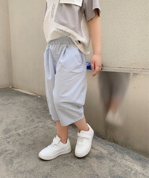 aimoha（アイモハ）の「【aimoha-KIDS-】七分丈　バルーンパンツ (SS)（スラックス・キッズ・ライトグレー/ピンク/グレー/ブルー・90/100/110/120/130）」の18枚目の写真