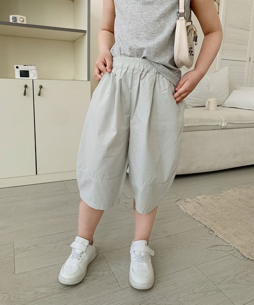 aimoha（アイモハ）の「【aimoha-KIDS-】七分丈　バルーンパンツ (SS)（スラックス・キッズ・ライトグレー/ピンク/グレー/ブルー・90/100/110/120/130）」の13枚目の写真