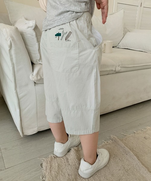 aimoha（アイモハ）の「【aimoha-KIDS-】七分丈　バルーンパンツ (SS)（スラックス・キッズ・ライトグレー/ピンク/グレー/ブルー・90/100/110/120/130）」の14枚目の写真