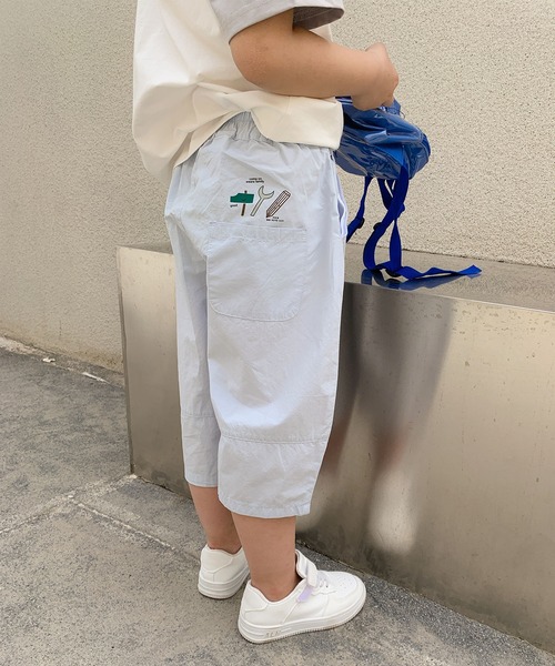 aimoha（アイモハ）の「【aimoha-KIDS-】七分丈　バルーンパンツ (SS)（スラックス・キッズ・ライトグレー/ピンク/グレー/ブルー・90/100/110/120/130）」の22枚目の写真