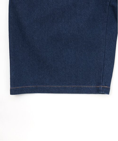 GLAZOS（グラソス）の「【大人向けサイズあり】冷感デニム・イージーハーフパンツ（デニムパンツ・キッズ・ダークブルー/ライトブルー・L/M/S/LL）」の7枚目の写真