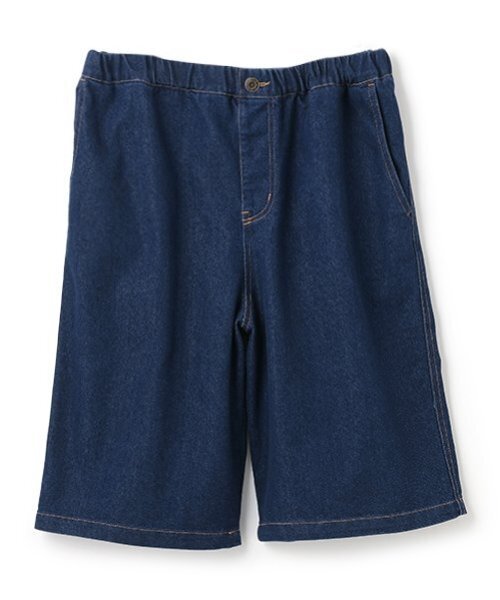 GLAZOS（グラソス）の「【大人向けサイズあり】冷感デニム・イージーハーフパンツ（デニムパンツ・キッズ・ダークブルー/ライトブルー・L/M/S/LL）」の12枚目の写真
