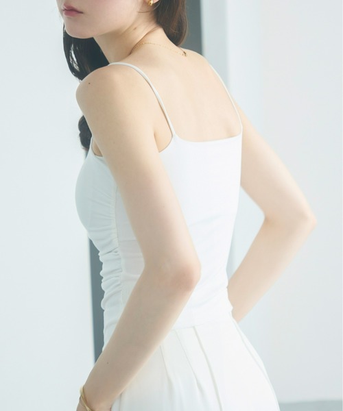 Olu.（オルドット）の「ドレープデザインカップ付きキャミソール（キャミソール・レディース・ブラック/グレー/イエロー/ホワイト・FREE）」の5枚目の写真