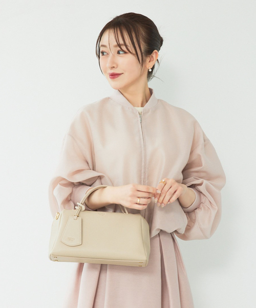 LOWELL things（ロウェル　シングス）の「【千葉由佳さん】コラボ2WAYボストンバッグ（ボストンバッグ・レディース・ブラック/ライトベージュ・フリー）」の6枚目の写真