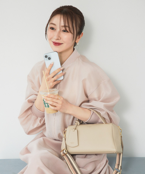 LOWELL things（ロウェル　シングス）の「【千葉由佳さん】コラボ2WAYボストンバッグ（ボストンバッグ・レディース・ブラック/ライトベージュ・フリー）」の10枚目の写真